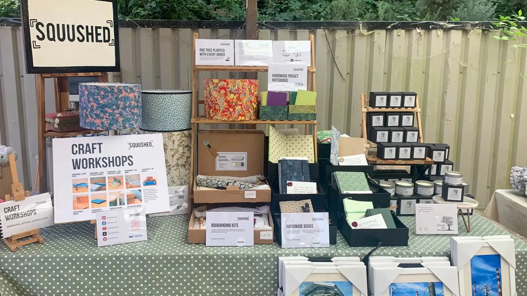 SQUUSHED market stall