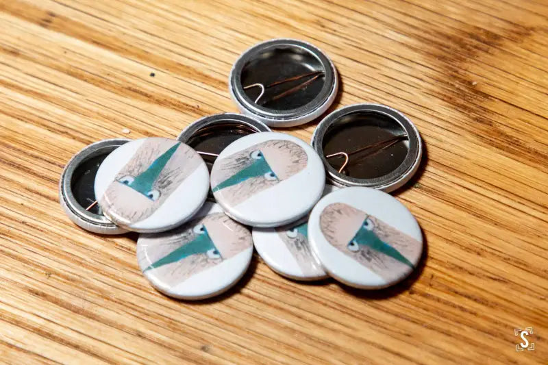 Booby Badge - White - 25mm - Badge