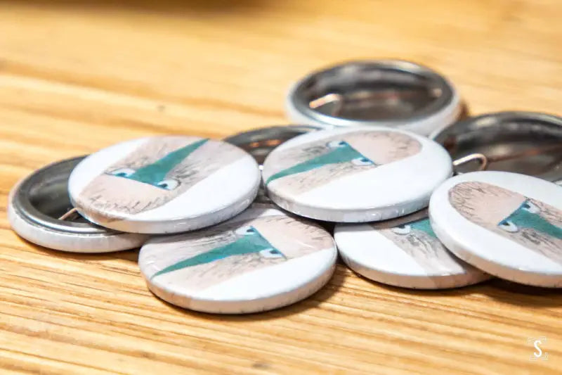 Booby Badge - White - 25mm - Badge