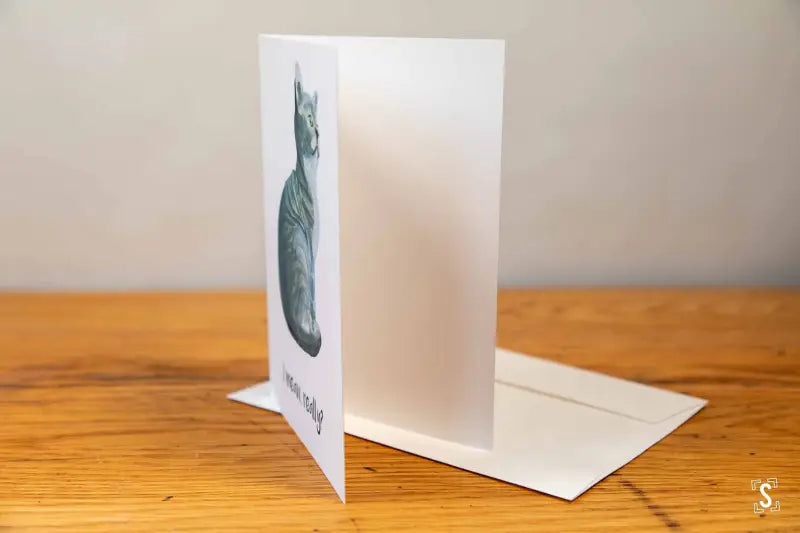 Cat - Greeting Card - A5 - I Mean, Really? - SQUUSHED