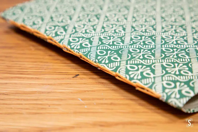 Chain Stitch with Pockets - A5 - Kiwi Crush - Octopus in a Net Green - Checks/Lines Blue - Journal