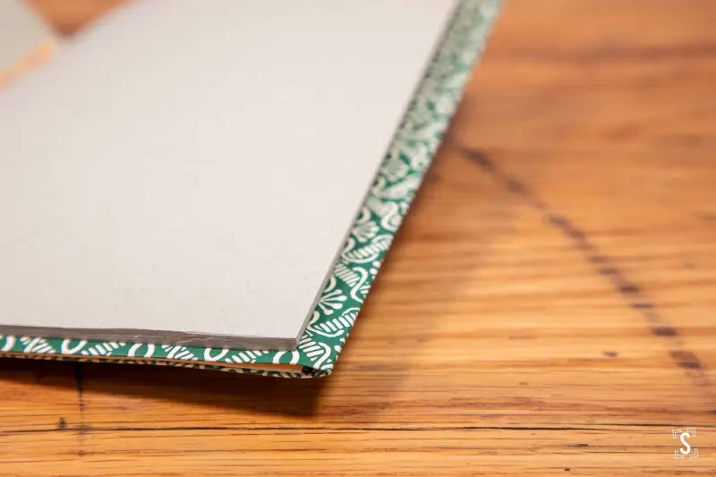 Chain Stitch with Pockets - A5 - Kiwi Crush - Octopus in a Net Green - Checks/Lines Blue - Journal