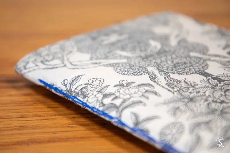 Chain Stitch with Pockets - A5 - Materica Clay - Kongpo Jungle Grey/Ivory - Sonata Black/Natural - Journal