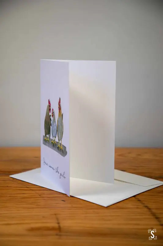 Chickens - Greeting Card - A5 - Here Comes the Girls - Greeting Cards