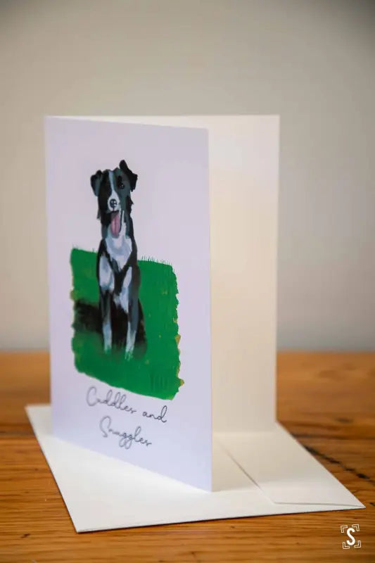 Collie - Greeting Card - A5 - Cuddles and Snuggles - Greeting Cards