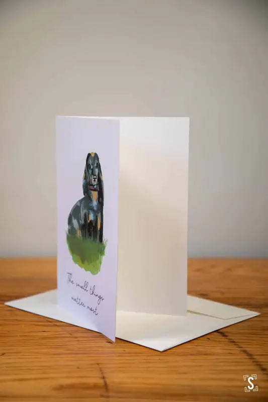 Dachshund - Greeting Card - A5 - The Small Things Matter Most - Greeting Cards