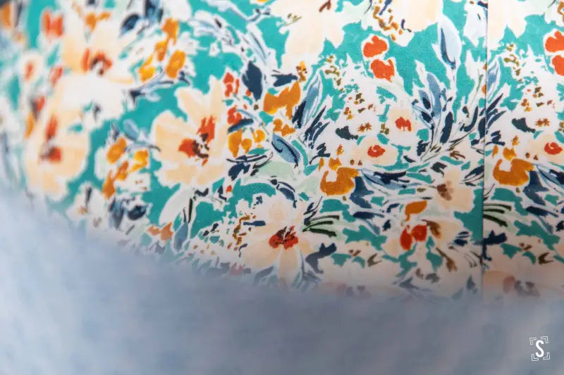 Double-Sided Drum Lampshade - 30cm - Geometric Star - Into the Wild - Blue - Lampshade