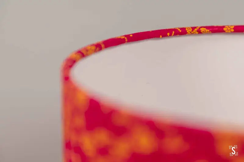 Drum Lampshade 20cm Sybil Pink/Yellow Lampshade