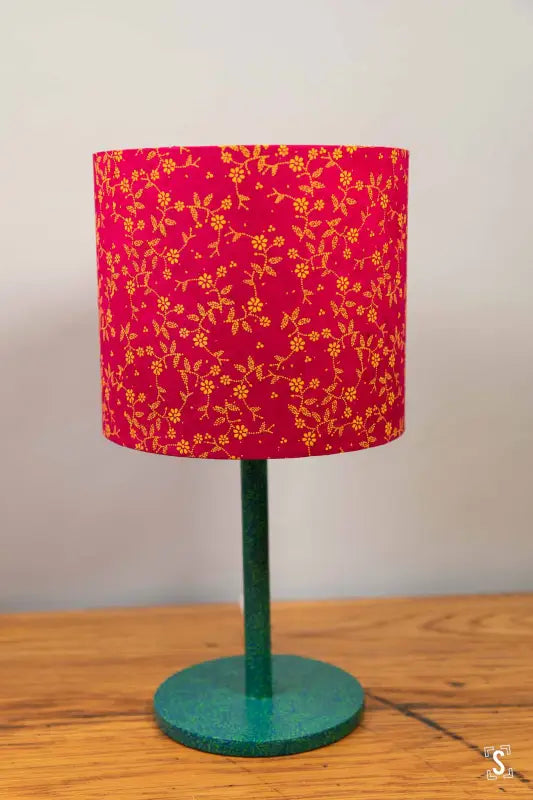 Drum Lampshade 20cm Sybil Pink/Yellow Lampshade