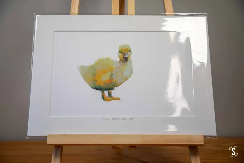 Duckling Mounted Print Art Prints