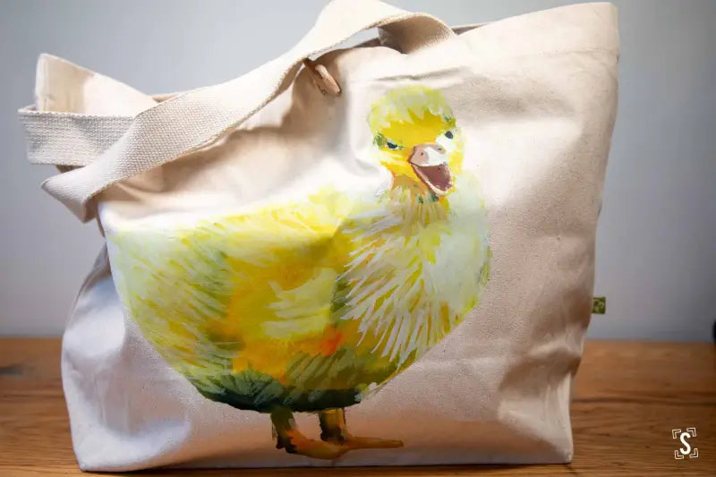 Duckling - Toggle Tote Bag - Organic Cotton - 34cm x 34cm x 17cm - Bag