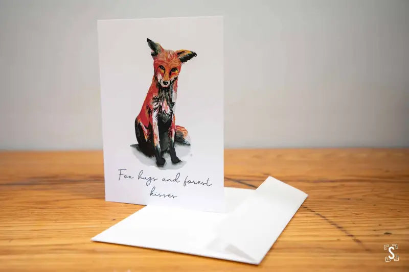 Fox - A5 - Fox Hugs and Forest Kisses - Greetings Cards