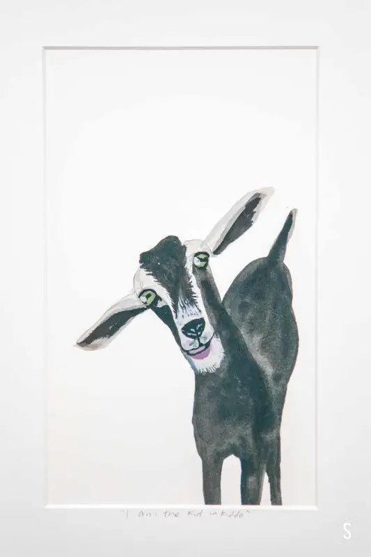 Framed Goat Print - 21cm x 30cm - Art Prints