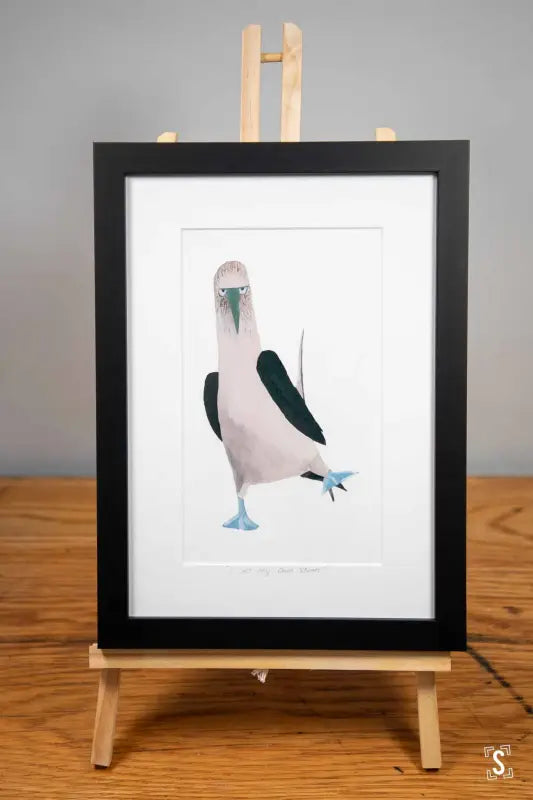 Framed Sassy Booby Print - 21cm x 30cm - Art Prints