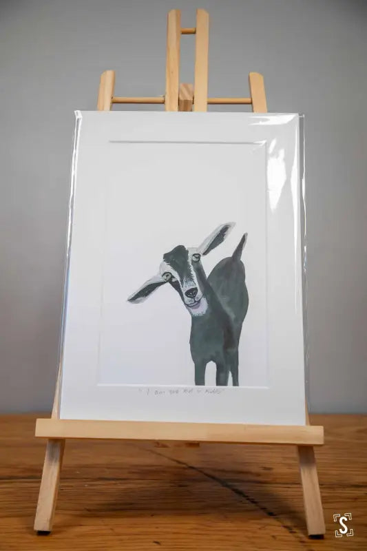 Goat Mounted Print Art Prints