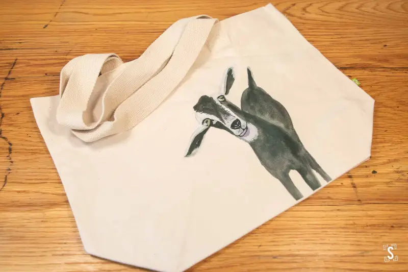Goat - Toggle Tote Bag - Organic Cotton - 34cm x 34cm x 17cm - Bag