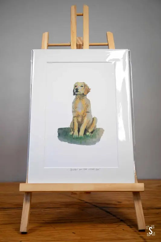 Golden Retriever Mounted Print Art Prints