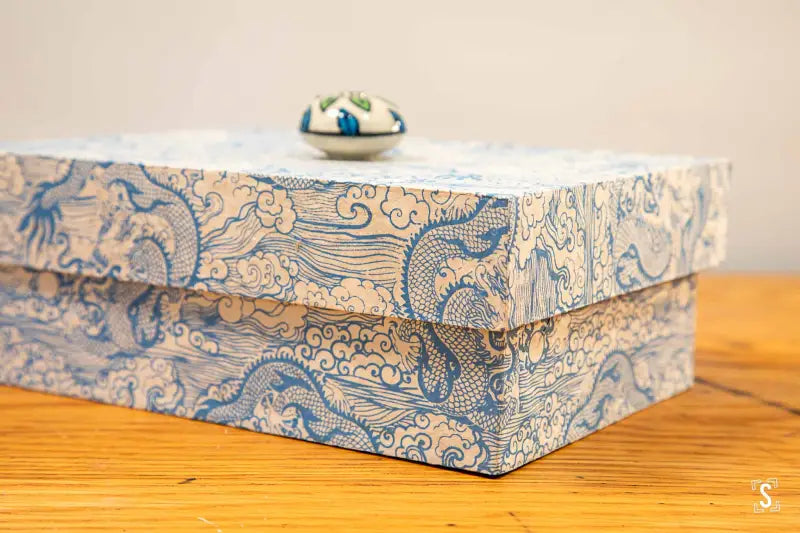 Keepsake Box - Dragons Blue/White - Kongpo Jungle Green - Keepsake Box