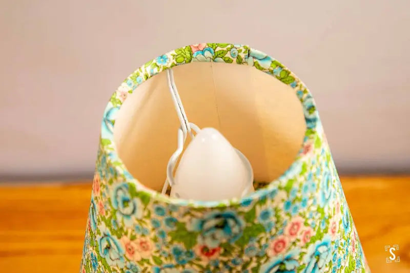 Lampshade - Candle - 14.5cm - Dainty Floral - Green - Lampshades