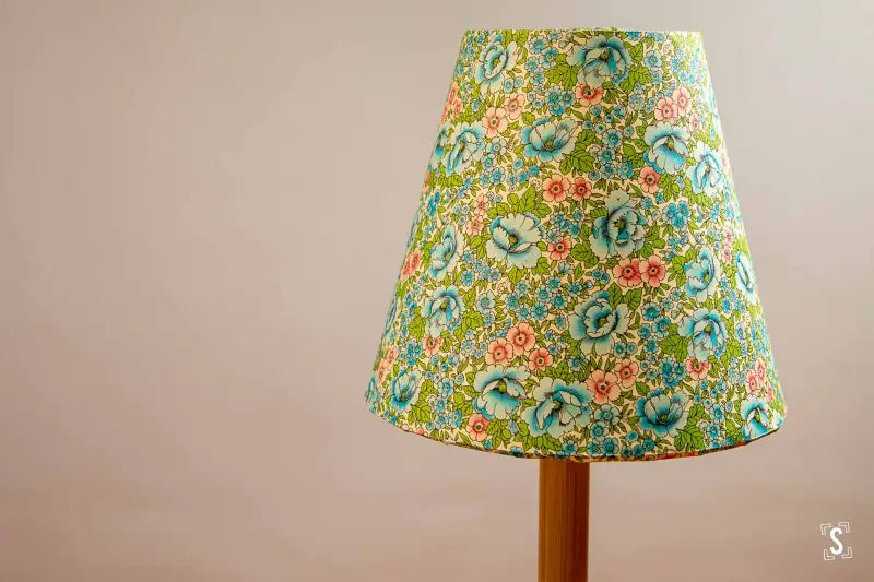 Lampshade - Candle - 14.5cm - Dainty Floral - Green - Lampshades