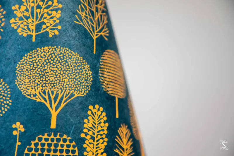 Lampshade - Candle - 14.5cm - Forest - Navy Yellow - Lampshades