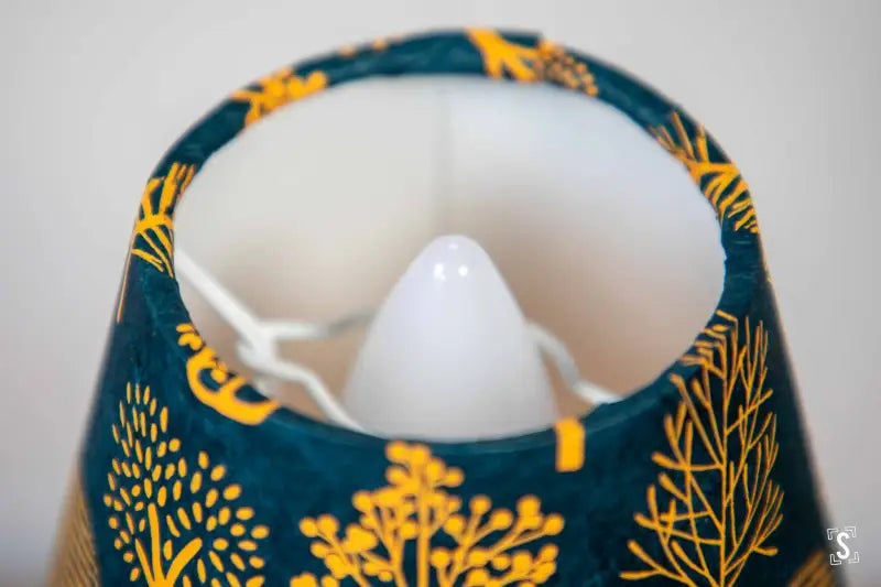 Lampshade - Candle - 14.5cm - Forest - Navy Yellow - Lampshades