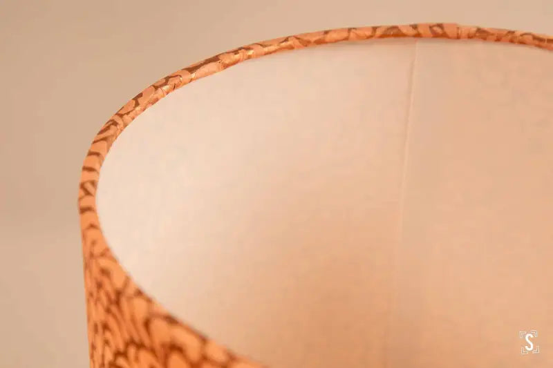 Lampshade - Drum - 20cm - Kikou - Pink/Copper - Lampshade