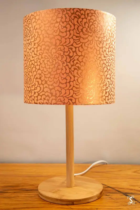 Lampshade - Drum - 20cm - Kikou - Pink/Copper - Lampshade