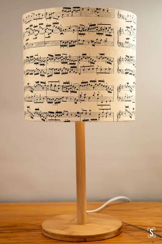 Lampshade - Drum - 20cm - Sonata - Black/Natural - Lampshade