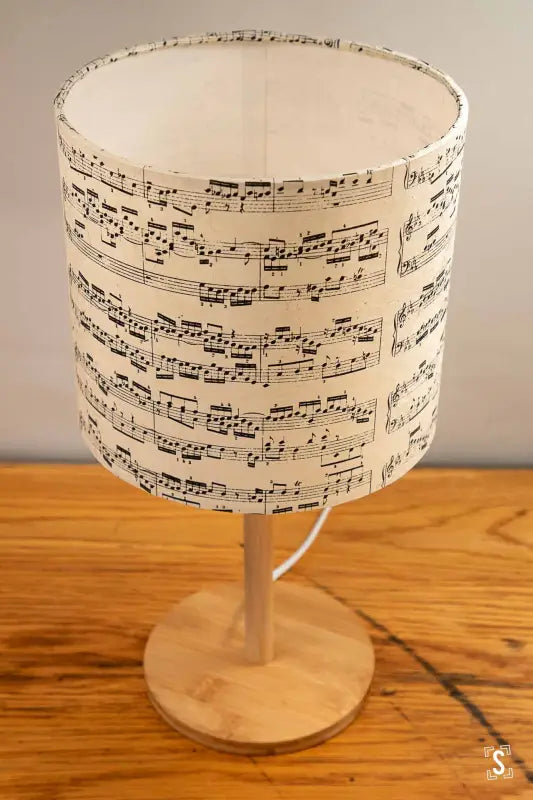 Lampshade - Drum - 20cm - Sonata - Black/Natural - Lampshade