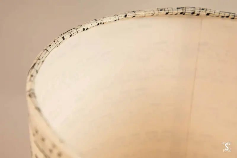 Lampshade - Drum - 20cm - Sonata - Black/Natural - Lampshade