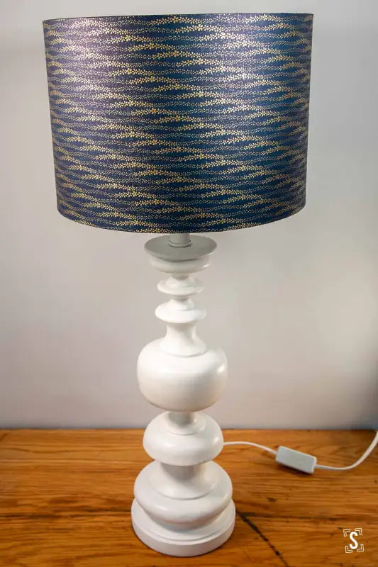 Lampshade - Drum - 30cm - Dark Blue - Set of Jewels - Lampshade