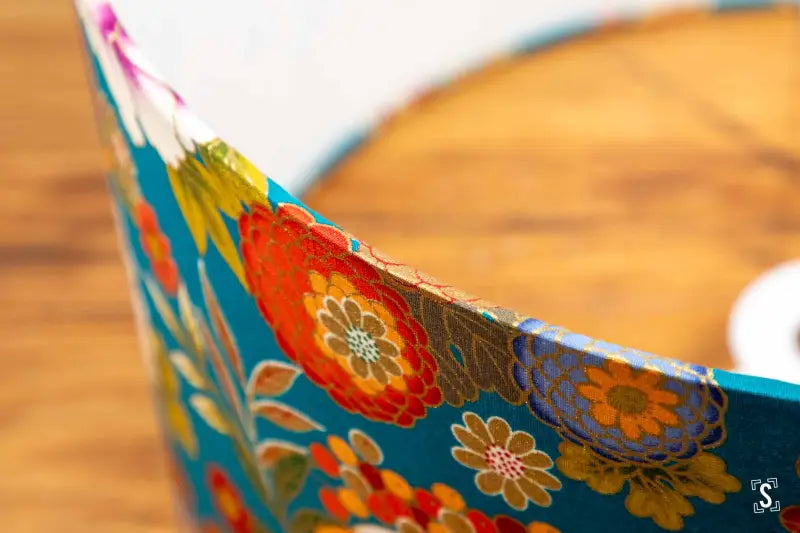 Lampshade - Drum - 40cm - Naka Flowers - Teal - Lampshade
