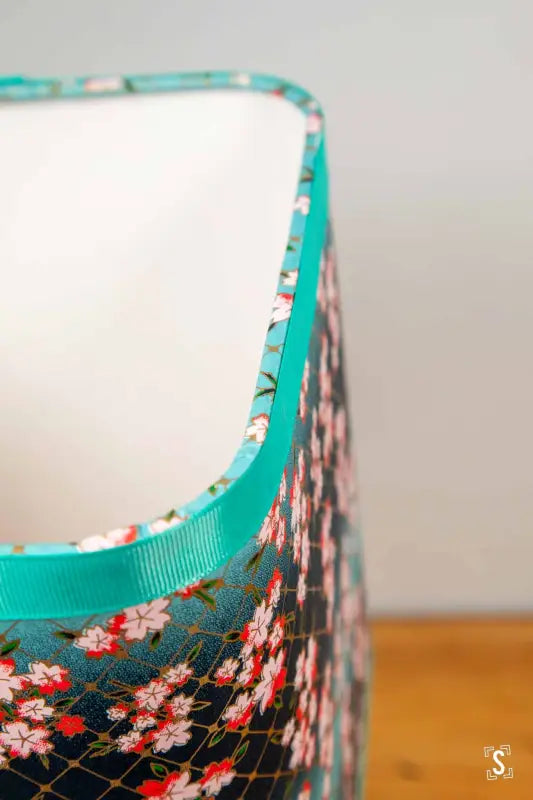 Lampshade - Square - 20cm - Gothic Lolita - Petrol - Lampshade
