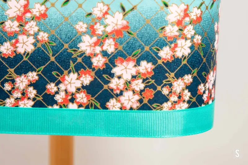 Lampshade - Square - 20cm - Gothic Lolita - Petrol - Lampshade