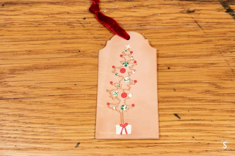 Large Scene - Leather Christmas Decoration - SQUUSHED