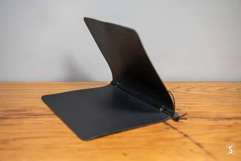 Leather Notebook Cover - Black - A5 - SQUUSHED