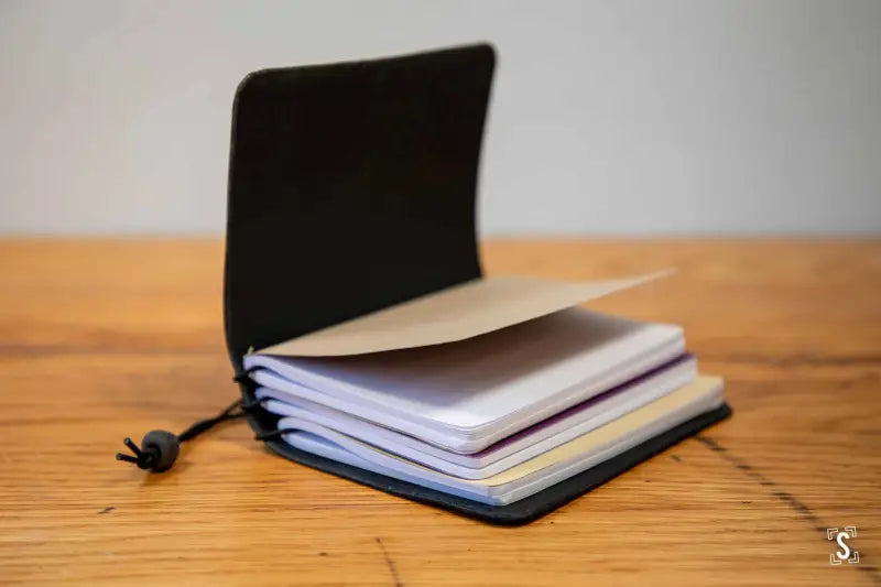 Leather Notebook Cover Black Leathercraft