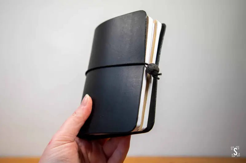 Leather Notebook Cover Black Leathercraft