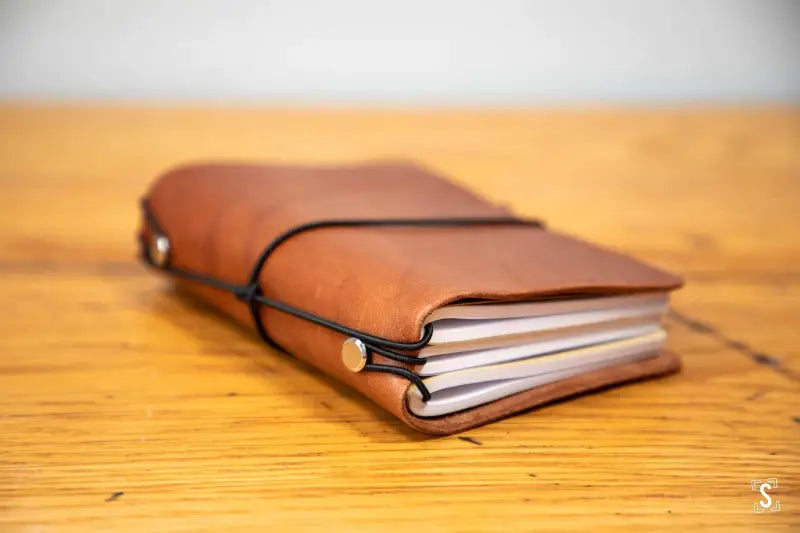 Leather Notebook Cover - Brown - Leathercraft