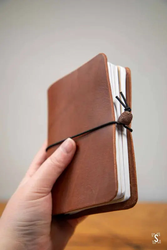 Leather Notebook Cover - Brown - Leathercraft
