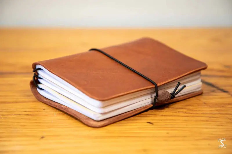 Leather Notebook Cover - Brown - Leathercraft