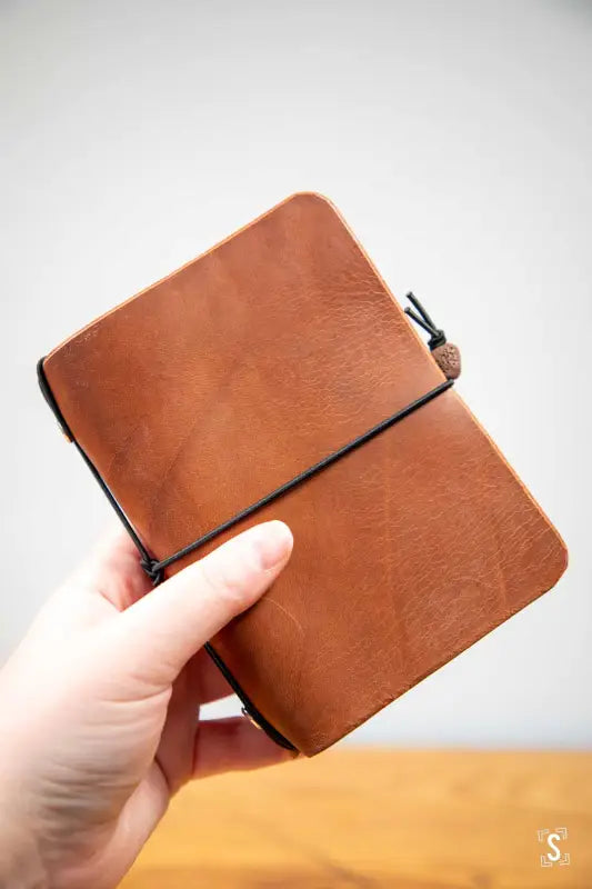 Leather Notebook Cover - Brown - Leathercraft