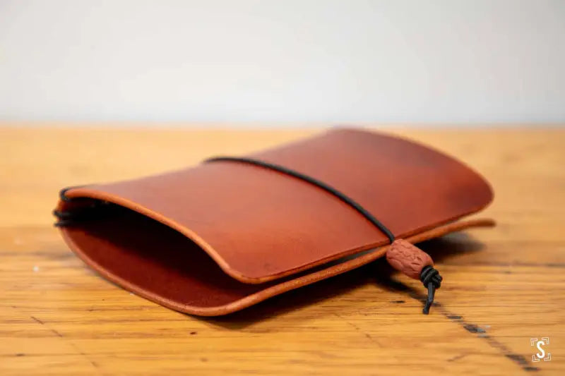 Leather Notebook Cover Cognac Leathercraft