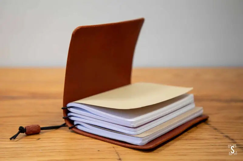 Leather Notebook Cover Cognac Leathercraft