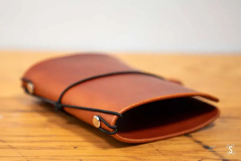 Leather Notebook Cover Cognac Leathercraft