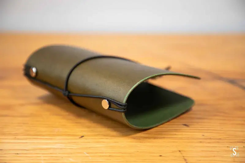 Leather Notebook Cover - Olive - Leathercraft