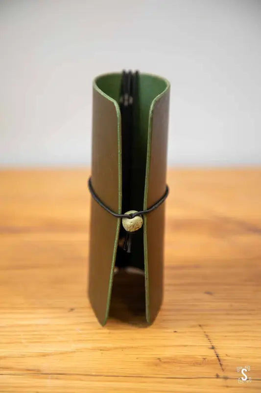 Leather Notebook Cover - Olive - Leathercraft