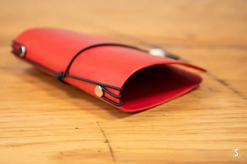 Leather Notebook Cover - Red - Leathercraft