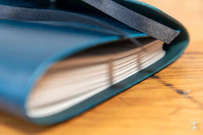 Long Stitch - Journal - A5 - Buttero Leather Blue - Munken White - Journal